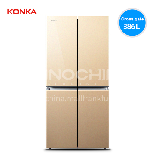 Konka  Refrigerator double door household large capacity ultra-thin cross open four door refrigerator 386 liters DQ009064
